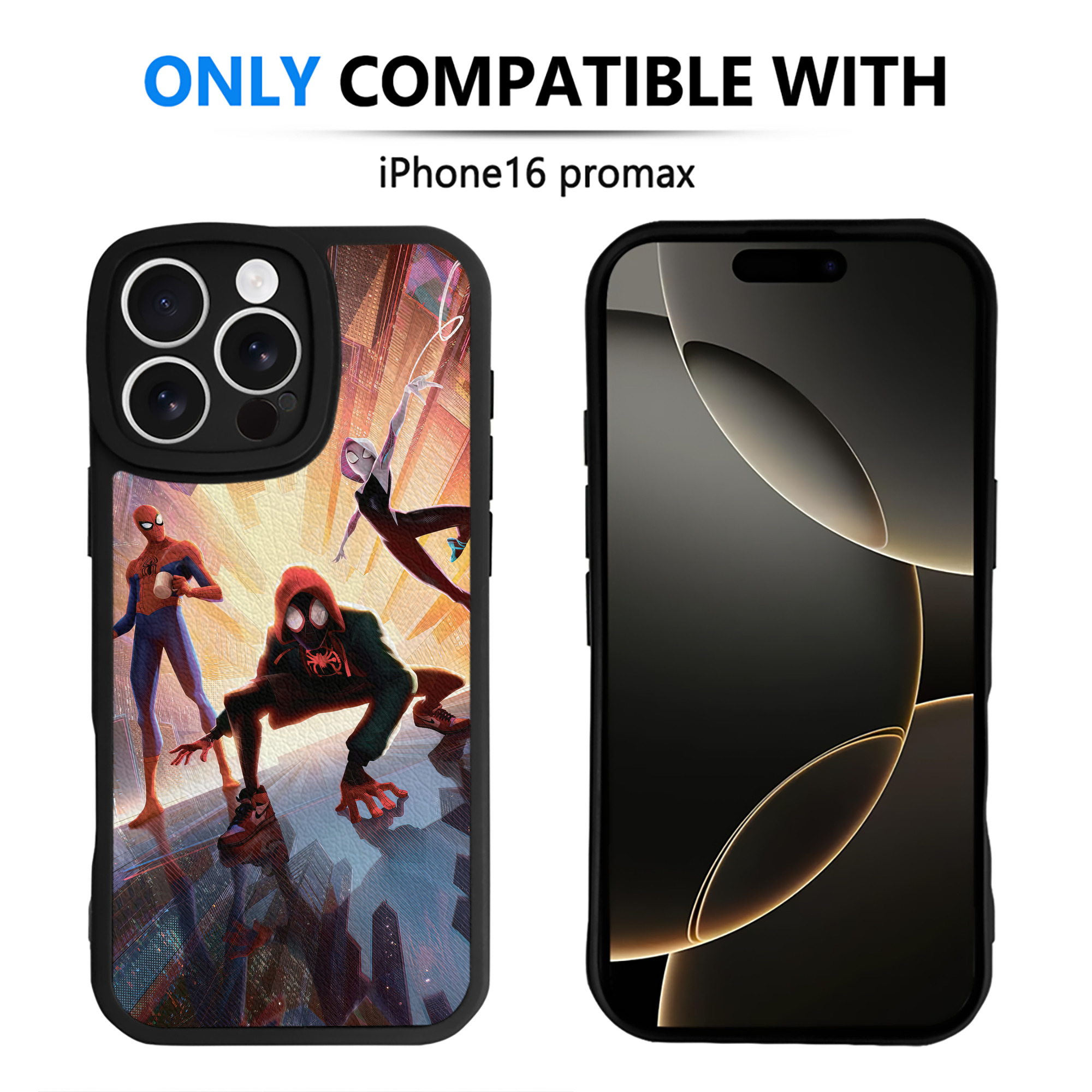 Spider Man スパイダーマン 【iPhone 16シリーズ対応】シリコンスマホケース（レザー調） 材質：シリコン